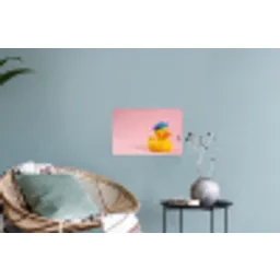 Matroos - Eend - Roze Muursticker klein -plant