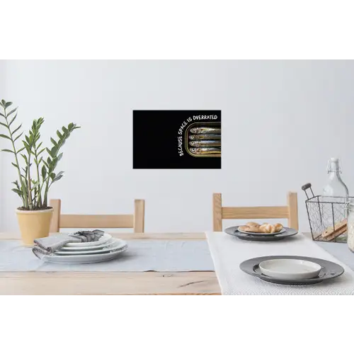 Sardines - Tekst - Vis - Blik Muursticker klein -eettafel