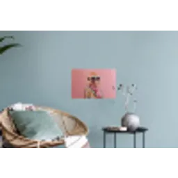 Sjaal - Aap - Zonnebril - Jasje Muursticker klein -plant