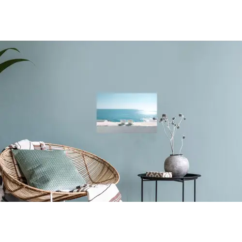 Zee - Koffiekopjes - Zomers Muursticker klein -plant