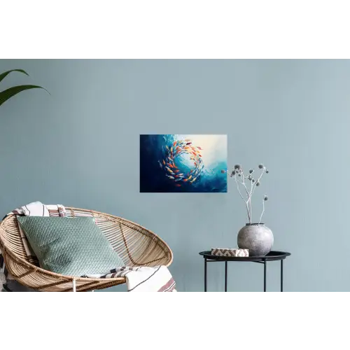Zee - Vissen - Kleurrijk - Dynamisch Muursticker klein -plant