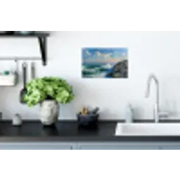 Zee - Golven - Rotsen - Meeuwen Muursticker klein -keuken