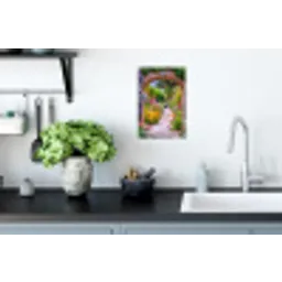 Doorkijk - Bloemen - Pad - Natuur Muursticker klein -keuken