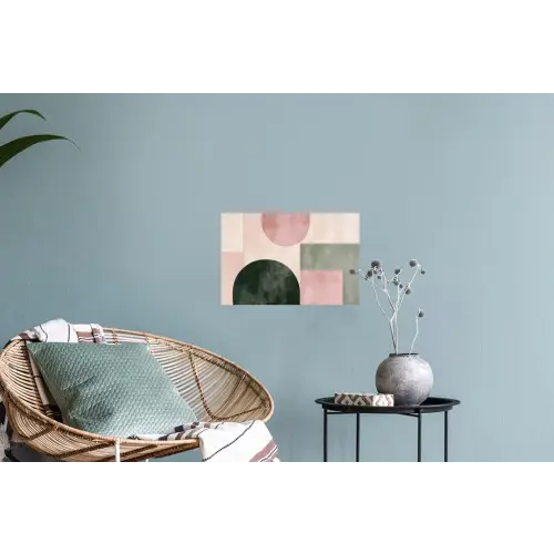 Vormen - Abstract - Cirkel - Zwart Muursticker klein -plant