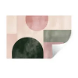 Vormen - Abstract - Cirkel - Zwart Muursticker klein -3d