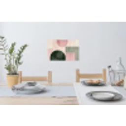 Vormen - Abstract - Cirkel - Zwart Muursticker klein -eettafel
