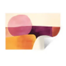 Vormen - Abstract - Kleurrijk Muursticker klein -3d