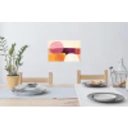 Vormen - Abstract - Kleurrijk Muursticker klein -eettafel
