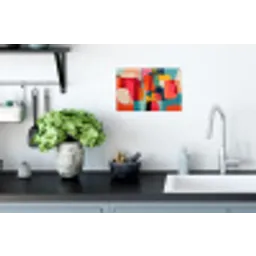 Vormen - Kleurrijk - Abstract - Vlakken Muursticker klein -keuken