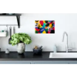 Vormen - Stippen - Kleurrijk Muursticker klein -keuken