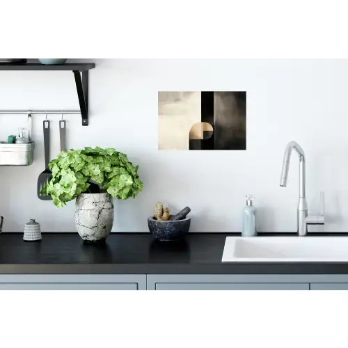 Vormen - Modern - Zwart Muursticker klein -keuken