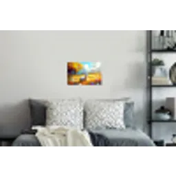 Schaap - Weide - Bloemen Muursticker klein -slaapkamer