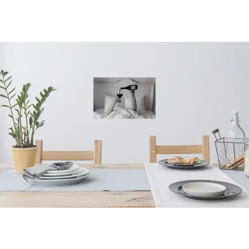 Lakens - Armen - Wijn - Glas Muursticker klein -eettafel