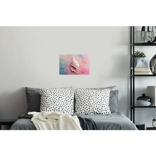Schelp - Pastel - Pink Muursticker klein -slaapkamer