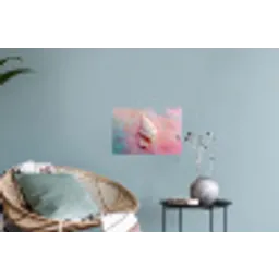 Schelp - Pastel - Pink Muursticker klein -plant