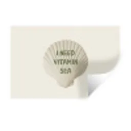 Schelp - Quote - Groen Muursticker klein -3d