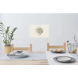 Schelp - Quote - Groen Muursticker klein -eettafel