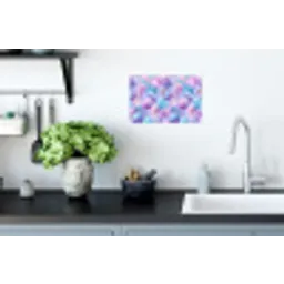 Schelpen - Paars - Blauw - Patroon Muursticker klein -keuken
