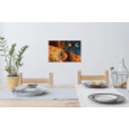 Silhouetten - Abstract - Zon - Maan Muursticker klein -eettafel