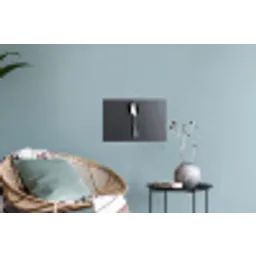 Zilver - Metaal - Lepel Muursticker klein -plant