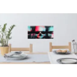 Schedels - Glitch - Cyberpunk Muursticker klein -eettafel