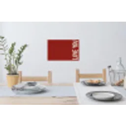 Schuin - Loveyou - Rood Muursticker klein -eettafel