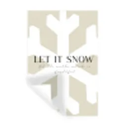 Sneeuw - Japandi - Winter - Decoratie Muursticker klein -3d