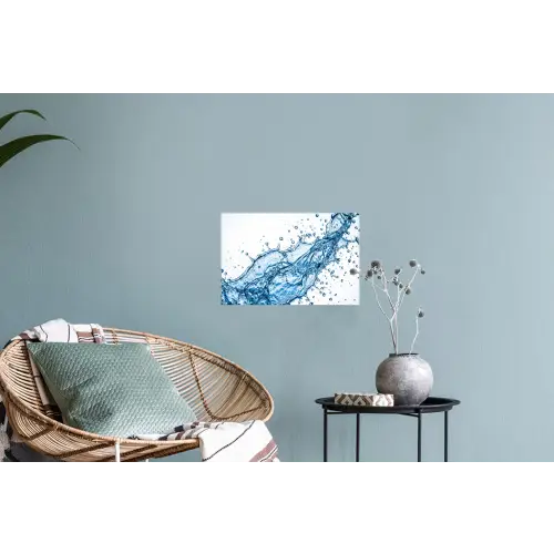 Spash - Water - Blauw Muursticker klein -plant