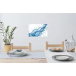 Spash - Water - Blauw Muursticker klein -eettafel