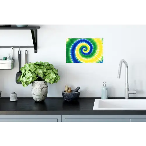 Spiraal - Groen - Draaiend Muursticker klein -keuken