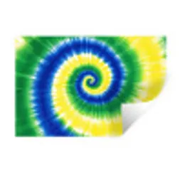Spiraal - Groen - Draaiend Muursticker klein -3d
