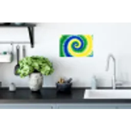 Spiraal - Groen - Draaiend Muursticker klein -keuken