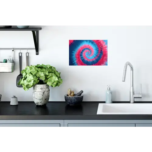Spiraal - Roze - Draaiend Muursticker klein -keuken