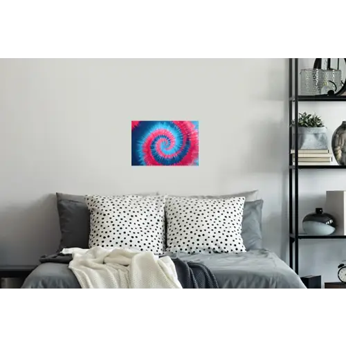 Spiraal - Roze - Draaiend Muursticker klein -slaapkamer