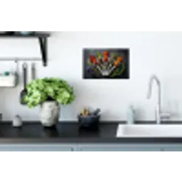 Lepels - Wit - Poeder - Kruiden Muursticker klein -keuken