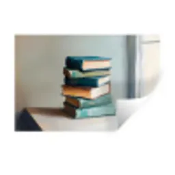 Stapel - Boeken - Groen - Daglicht Muursticker klein -3d