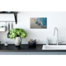 Zeesterren - Zand - Zee - Blauw Muursticker klein -keuken