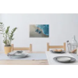 Zeesterren - Zand - Zee - Blauw Muursticker klein -eettafel