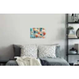 Zeesterren - Schelpen - Illustratie - Zand Muursticker klein -slaapkamer