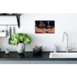 Sterrenhemel - Palmen - Rivier Muursticker klein -keuken
