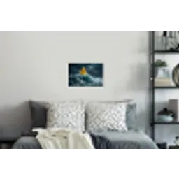 Storm - Badeend - Golven Muursticker klein -slaapkamer
