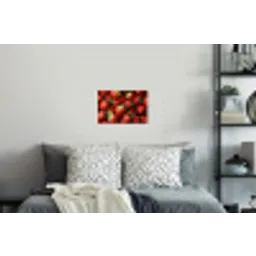 Aardbei - Fruit - Rood Muursticker klein -slaapkamer