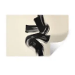 Strepen - Zwart - Abstract Muursticker klein -3d