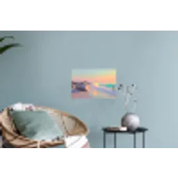 Zomerlicht - Strand - Fonkelende accenten Muursticker klein -plant