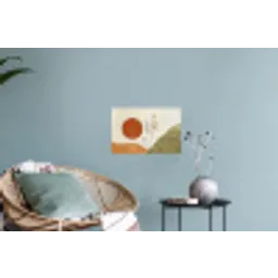 Zon - Abstract - Takken - Oranje Muursticker klein -plant