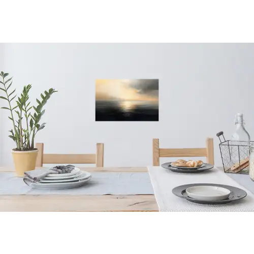 Zon - Horizon - Zee Muursticker klein -eettafel