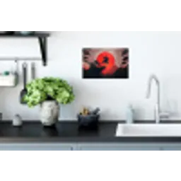Zon - Krijger - Bomen - Bergen Muursticker klein -keuken