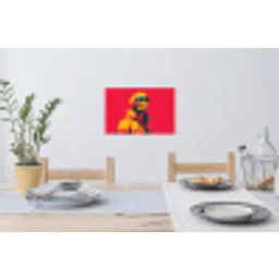 Zonnebril - Schedel - Jas - Rood Muursticker klein -eettafel
