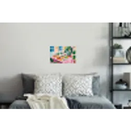 Tafel - Wijn - Fruit Muursticker klein -slaapkamer