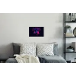 Stier - Neon - Zwart - Kleur Muursticker klein -slaapkamer